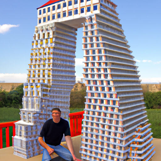 In a stunning display of dedication and architectural prowess, a man has built a 54-level house of cards in just 8 hours