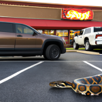 Ball Python Takes a Culinary Detour at Chili’s—Because Why Not?

In a shocking twist of events that absolutely nobody saw coming, a massive ball python was spotted slithering through the parking lot of a Chili’s restaurant in North Carolina