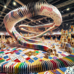 RECORD-BREAKING FEAT: Domino Enthusiasts Topple 51,725 Playing Cards

In a jaw-dropping display of precision and creativity, a team of domino toppling experts, partnered with a leading window and door company, successfully toppled 51,725 playing cards, shattering the previous Guinness World Record