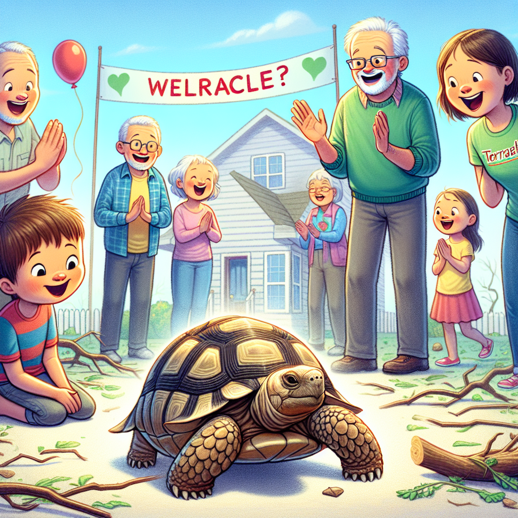 MIRACLE REUNION: BELOVED PET TORTOISE FOUND SAFE AFTER TORNADO ORDEAL

In a heartwarming tale of survival and reunion, a pet tortoise named Myrtle has been found safe and sound in Mississippi, weeks after her family was thought to have lost her forever during a devastating tornado outbreak
