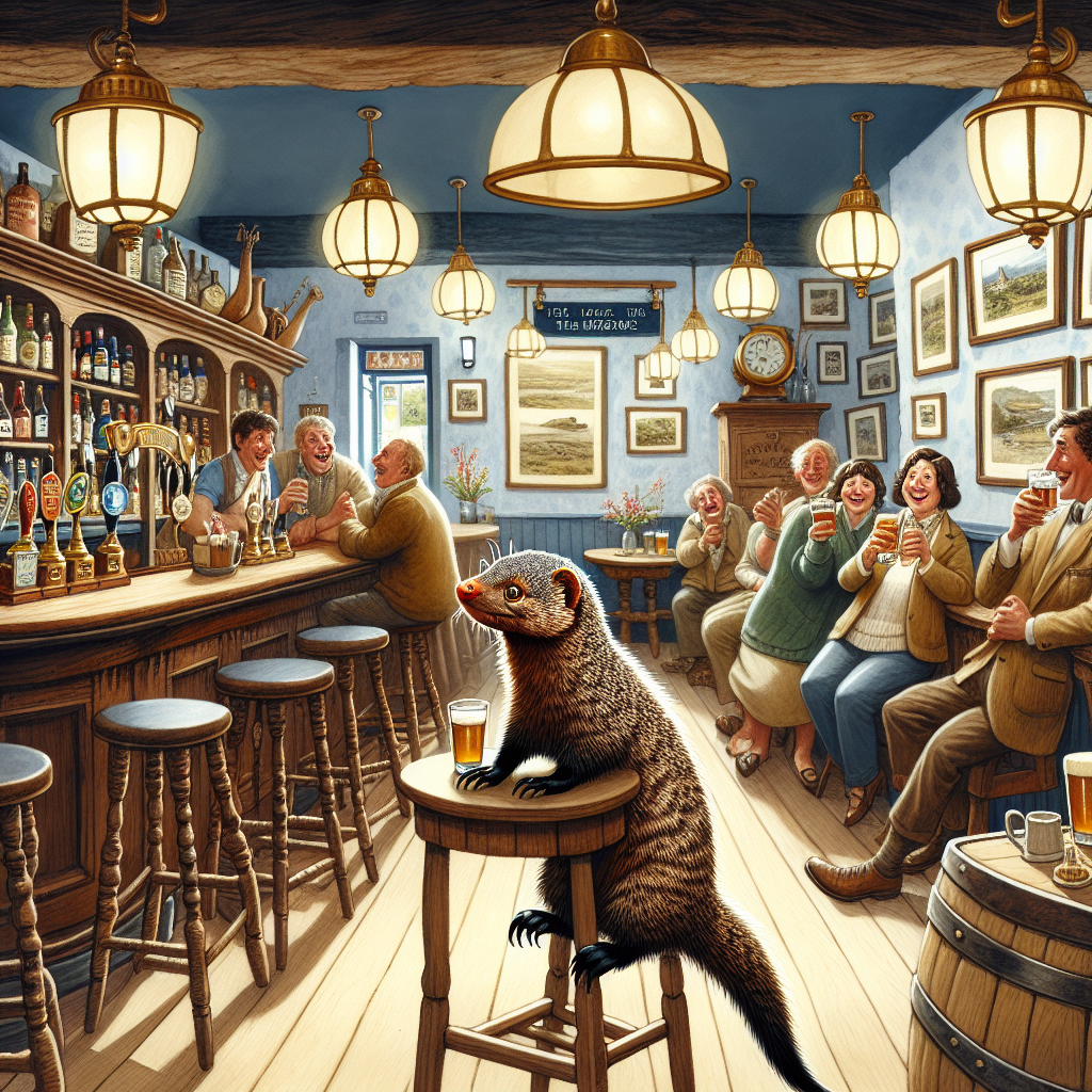 Mongoose on the Loose: Unlikely Pub Visitor Causes a Stir on Isle of Man

A daring escapee from a wildlife park on the Isle of Man made headlines yesterday after a mongoose was safely recaptured following a surprising visit to a local pub