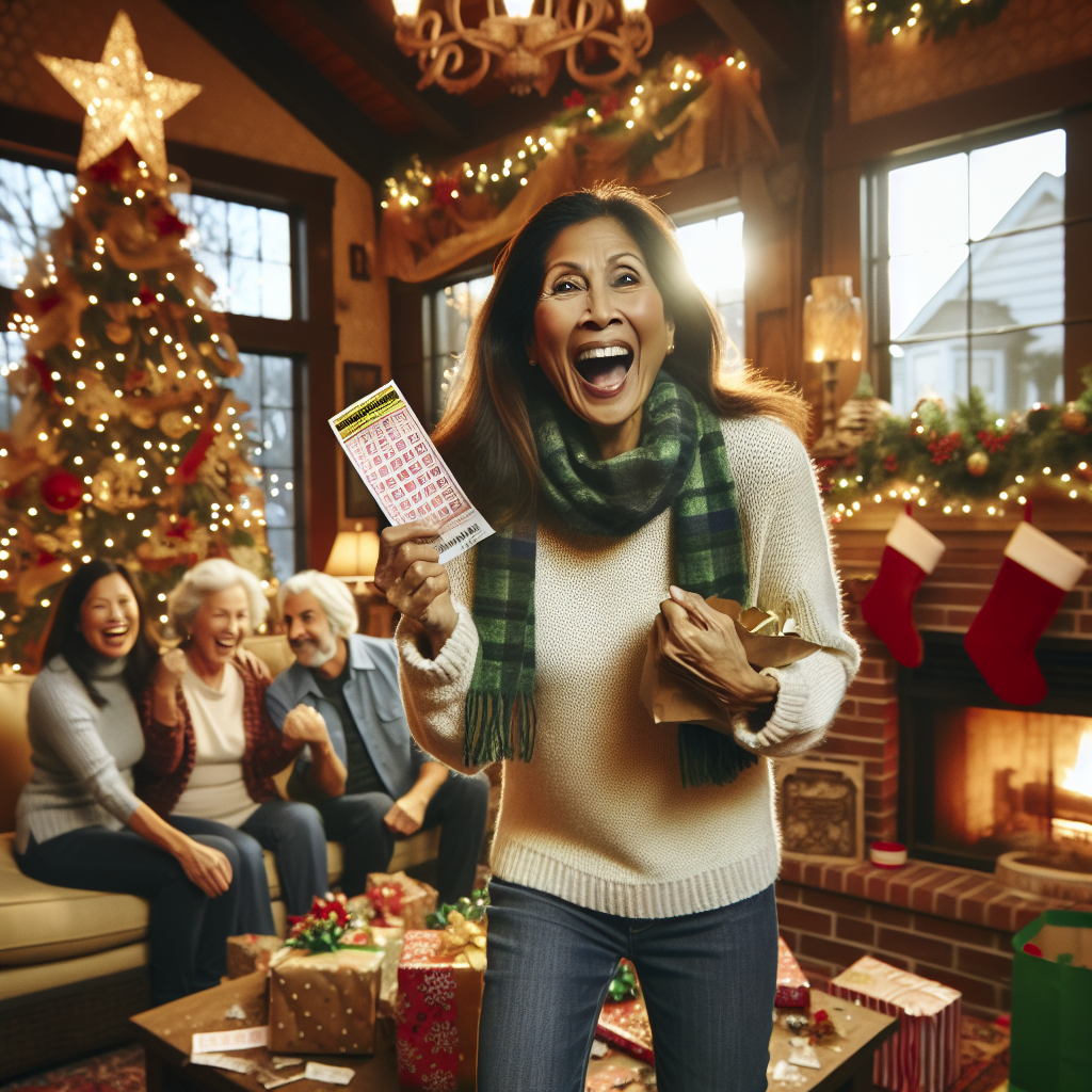 DES MOINES, IOWA – In a heartwarming holiday tale, an Iowa woman’s Christmas just got a whole lot brighter after she discovered one of her gifts was a staggering $250,000 lottery winner