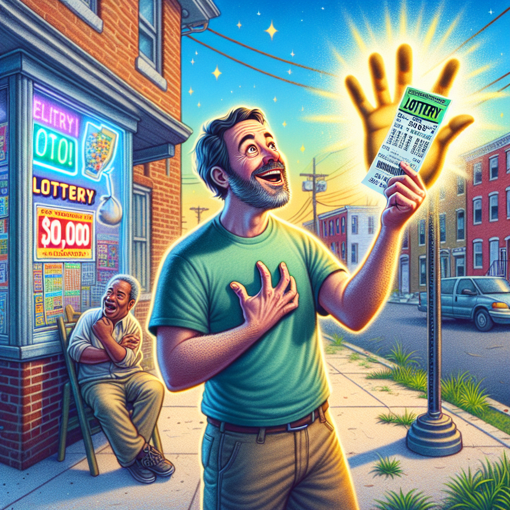 IT’S A WINNER! Maryland Man Discovers $30,000 Lottery Prize After Scratching Itchy Hand

Baltimore, MD – In a bizarre turn of events, a Maryland man struck it lucky after scratching an itchy spot on his hand, only to discover he had won a $30,000 lottery prize