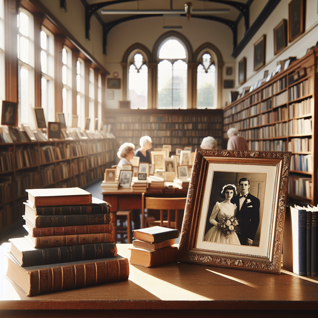 LOCAL LIBRARY RETURNS 1953 WEDDING PHOTO FOUND IN BOOK TO COUPLE’S FAMILY

A heartwarming tale of love, loss, and luck has unfolded at the local library, where a 1953 wedding photo was recently discovered tucked away in a book