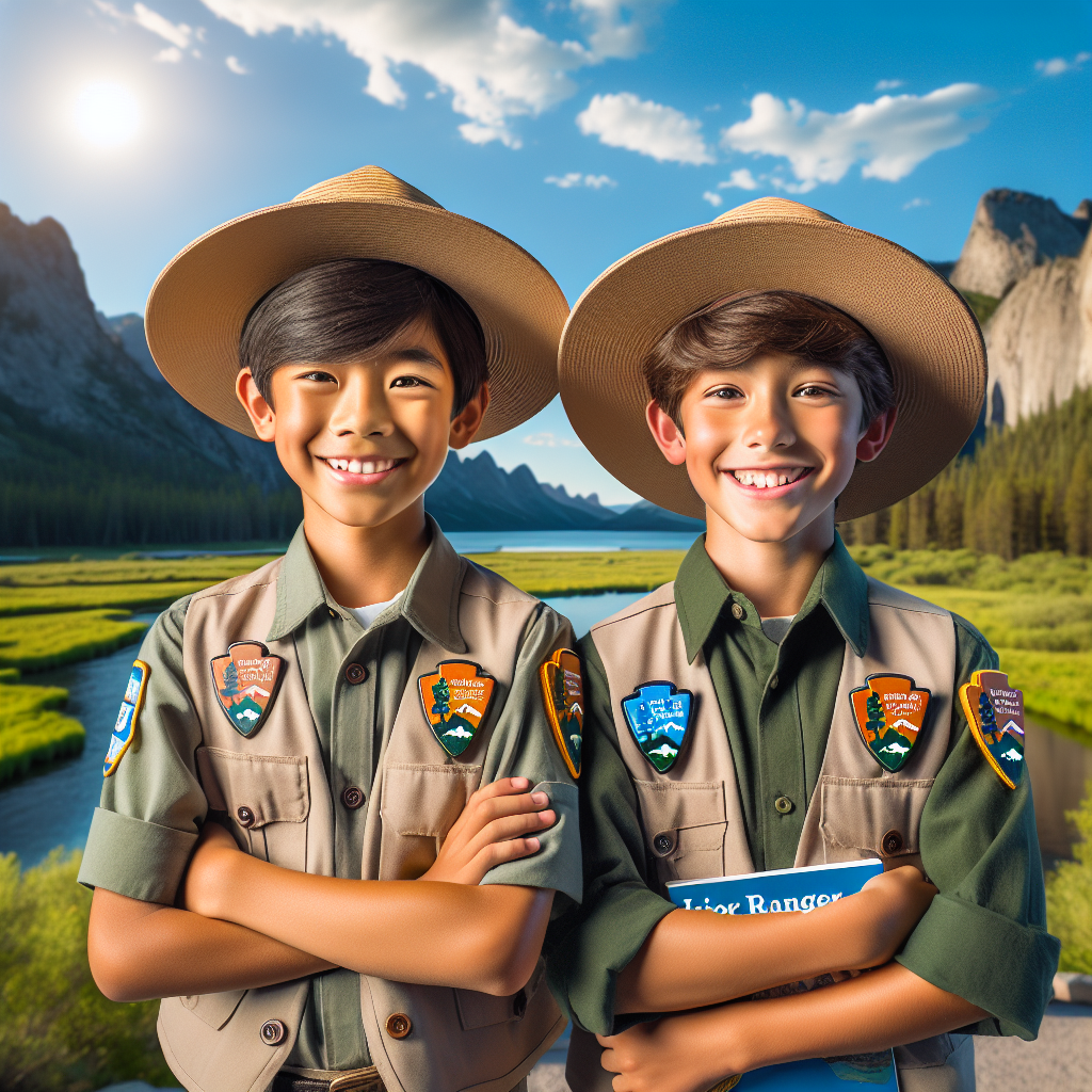 HEADLINE: Brothers Achieve Historic Feat, Earn All 63 NPS Junior Ranger Badges

SUBHEADLINE: Siblings from [State] Make History as Youngest to Complete Prestigious Conservation Program

[LOCATION], USA – In an inspiring display of dedication and conservation spirit, brothers [Brother 1’s Name] and [Brother 2’s Name], ages [Age] and [Age] respectively, have become the youngest individuals to earn all 63 National Park Service (NPS) Junior Ranger badges