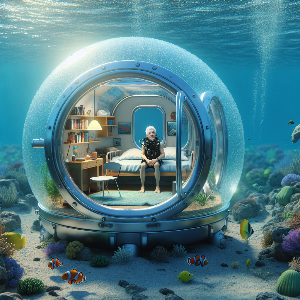 Local Man Seeks to Break World Record for Most Time Spent in a Bubble: Ocean Edition

In a stunning move that has left marine biologists scratching their heads and perhaps a little jealous, a 59-year-old German man, known only as Klaus, has begun his quest to shatter the Guinness World Record for the longest time spent living in an underwater fixed habitat