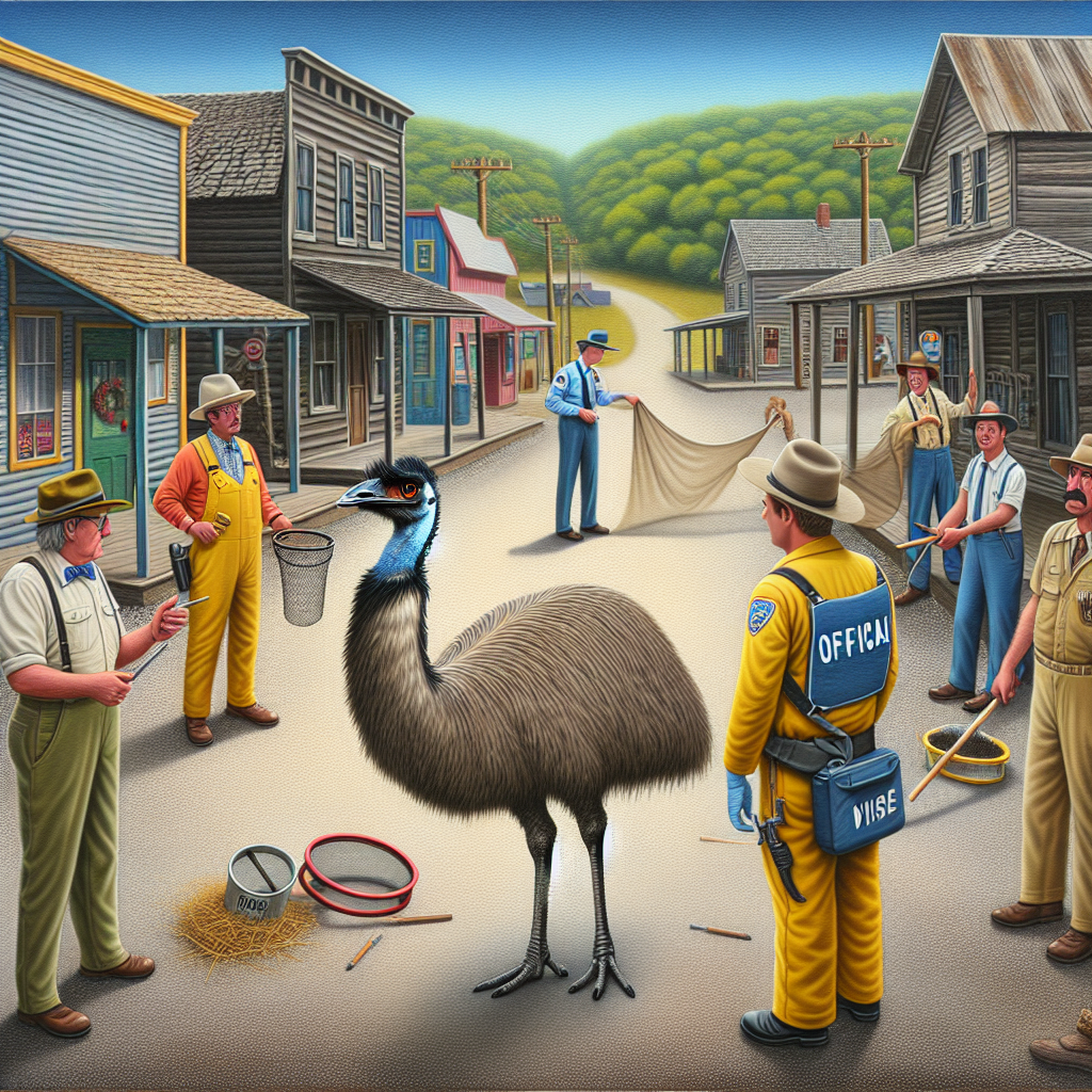 BREAKING: Officials Scramble to Capture Elusive Emu on the Loose in Arkansas Village

Residents of the small village of Mount Ida, Arkansas, are on high alert after an emu escaped from a local farm and has been roaming freely in the area