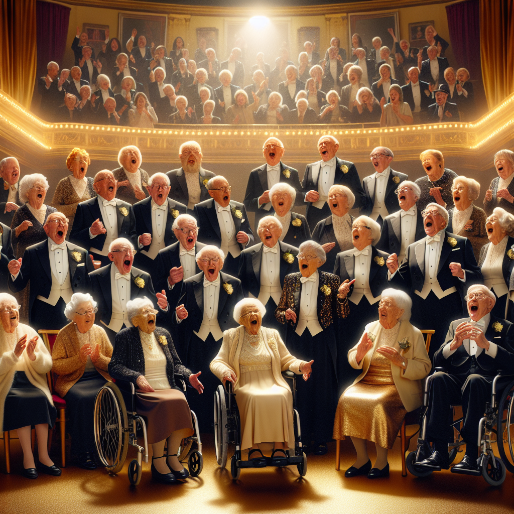 Britain’s Beloved Choir of Centenarians Crowned World’s Oldest—How Fabulous!

In an awe-inspiring revelation that has taken the world by storm, a British choir comprised of members whose average age hovers around 94 has officially been declared the world’s oldest choir