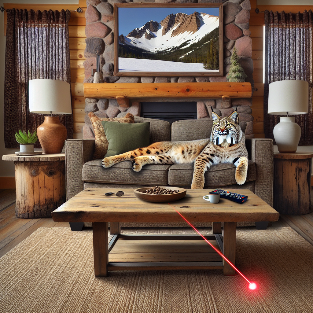HEADLINE: Bobcat Found Inside Colorado Home, Shows Apathy Towards Laser Pointers

DENVER, CO – In a bizarre incident that has left local animal control officers and wildlife experts scratching their heads, a bobcat was discovered inside a Colorado home, only to show a surprising lack of interest in laser pointers