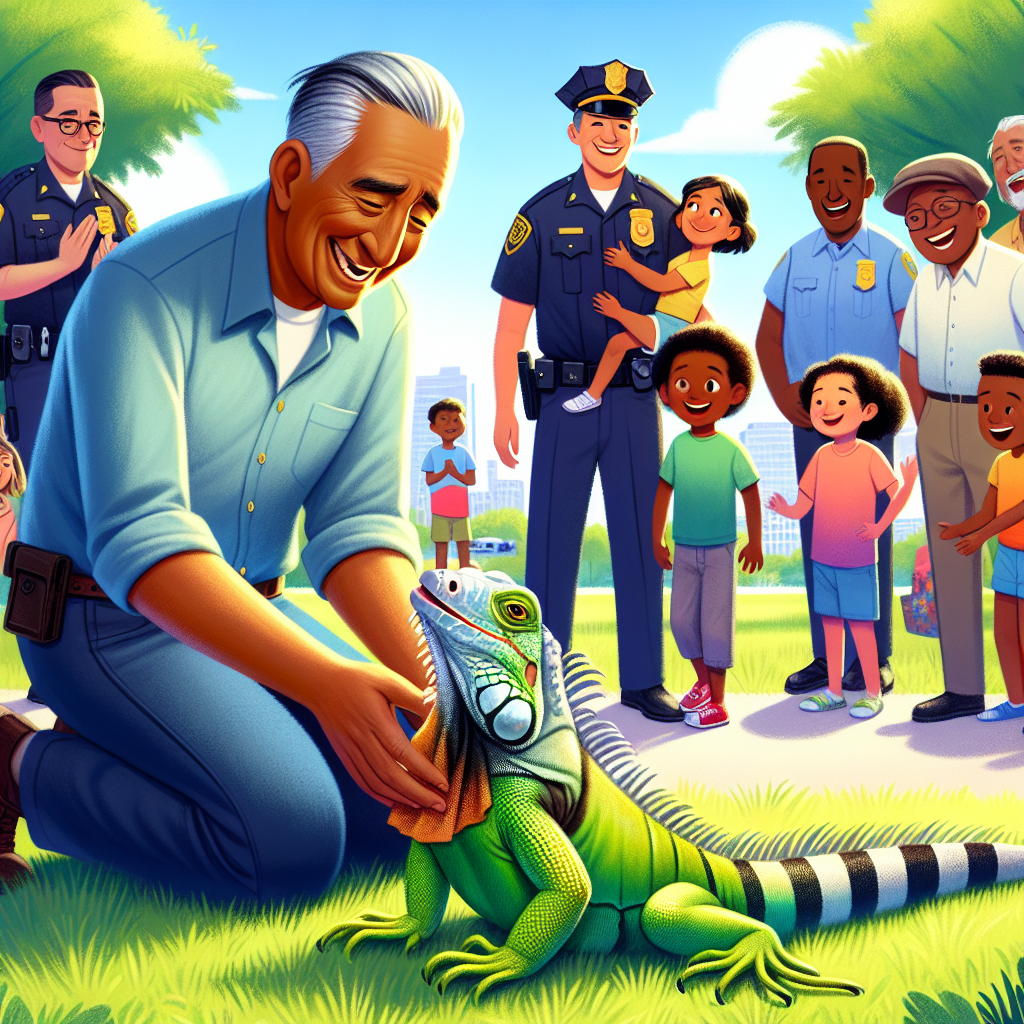 Connecticut Welcomes Home the Iguana of the Century: A Reptilian Reunion for the Ages

In a heartwarming turn of events that surely tops the list of “Things We Care About Most,” police officers and animal control personnel in Connecticut have successfully reunited a local resident with their runaway iguana