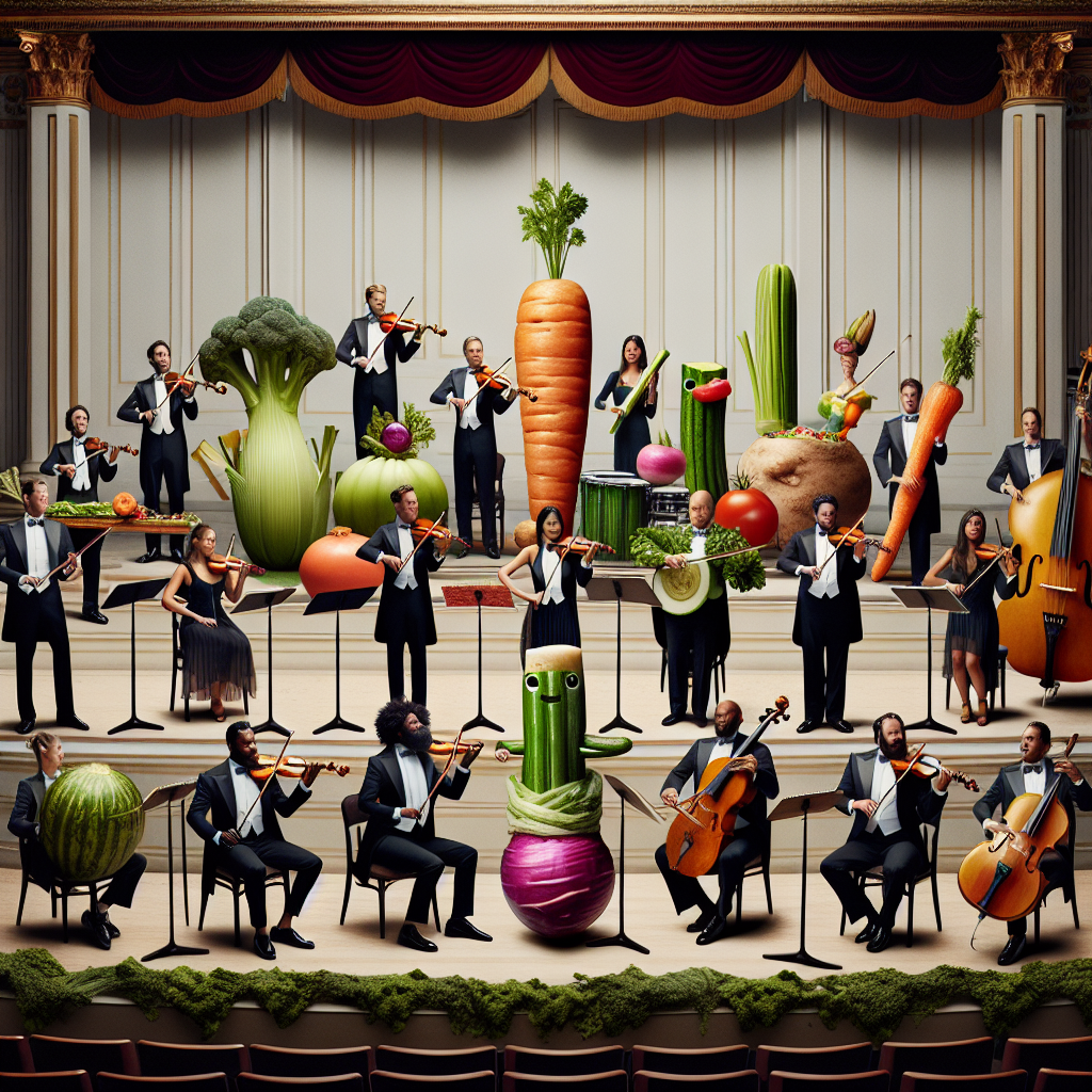 Veggie Virtuosos: World’s First Vegetable Instrument Orchestra Earns Guinness World Record

In a groundbreaking achievement, the Netherlands-based orchestra, “The Plant Squeakers,” has been awarded a Guinness World Record for the most concerts performed by an orchestra exclusively using vegetable instruments