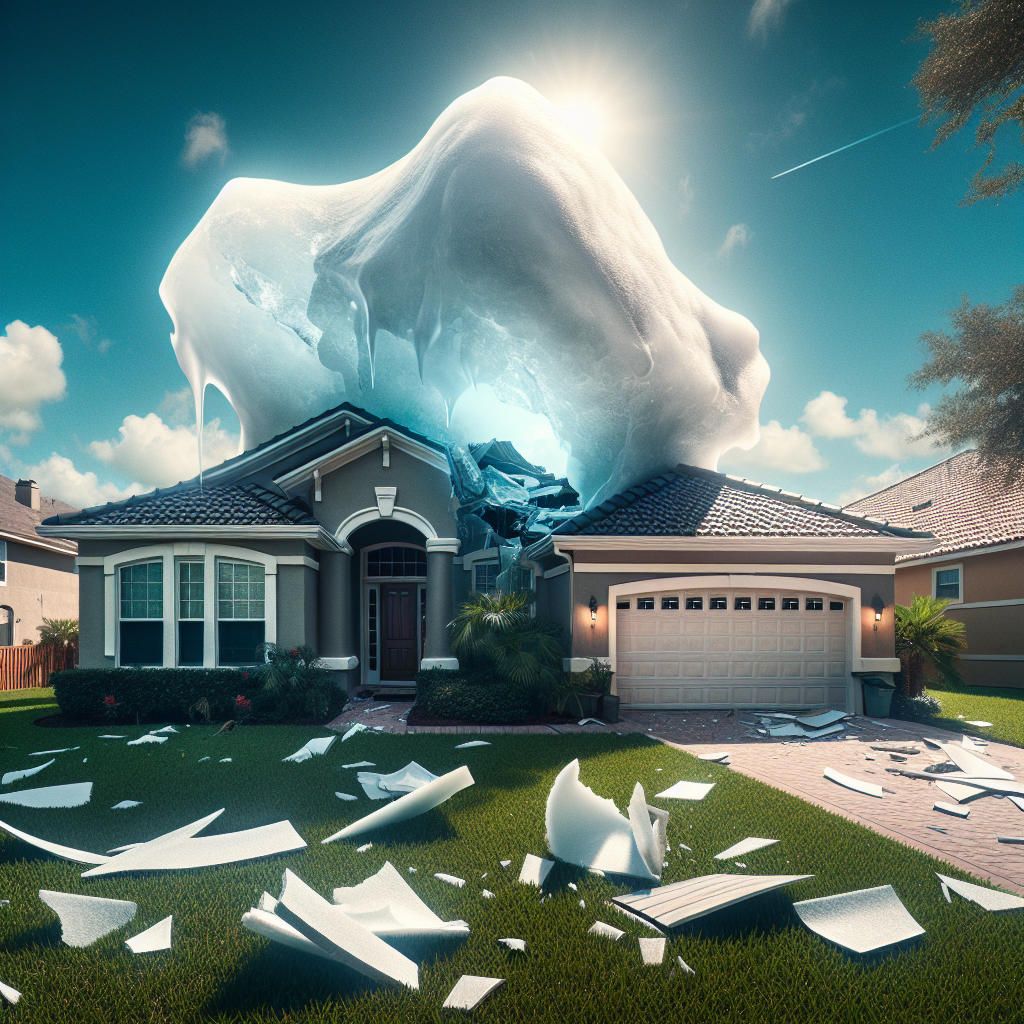 Breaking News

Federal Aviation Administration (FAA) Investigates Mysterious Ice Chunk that Crashed through Florida Roof

Orlando, FL – In a bizarre incident that has left residents of Orlando, Florida, scratching their heads, a large chunk of ice crashed through the roof of a home on Tuesday evening