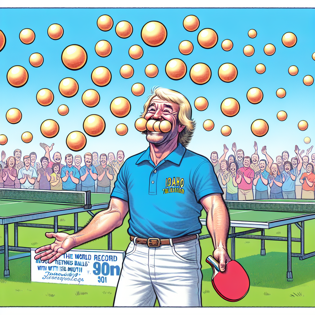 Idaho Man Sets Majestic New Record for Bouncing Table Tennis Balls with His Mouth: Because Why Not?

In what can only be described as the pinnacle of human achievement—and possibly the most creatively questionable use of leisure time—an Idaho man has officially secured his spot in the annals of history
