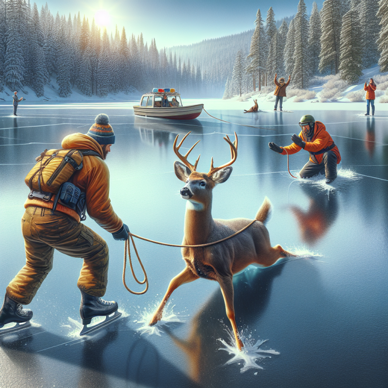 Heroic Deer Rescued from Icy Death Trap—Oregon Lake Debuts New Sport: ‘Deer Skating’

Oregon recently found itself in the headlines for a heartwarming yet hilariously absurd story of heroism and friendship between man and beast—or, as some are already calling it, “The Great Oregon Ice Capade