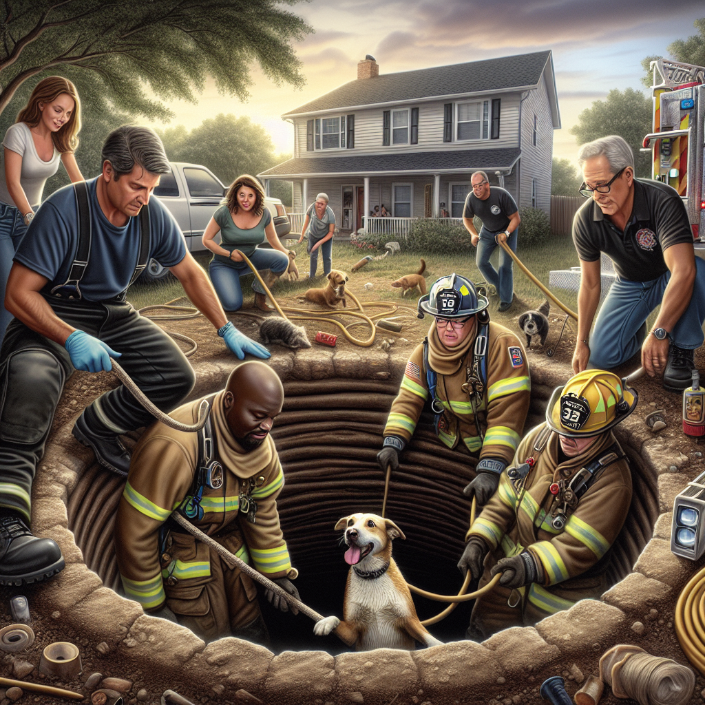 Miraculous Rescue in Texas: Dog Trapped in Deep Well Under House Saved

In a heart-stopping rescue operation, a team of firefighters and animal rescuers in Texas joined forces to save a dog trapped in a deep well under a house