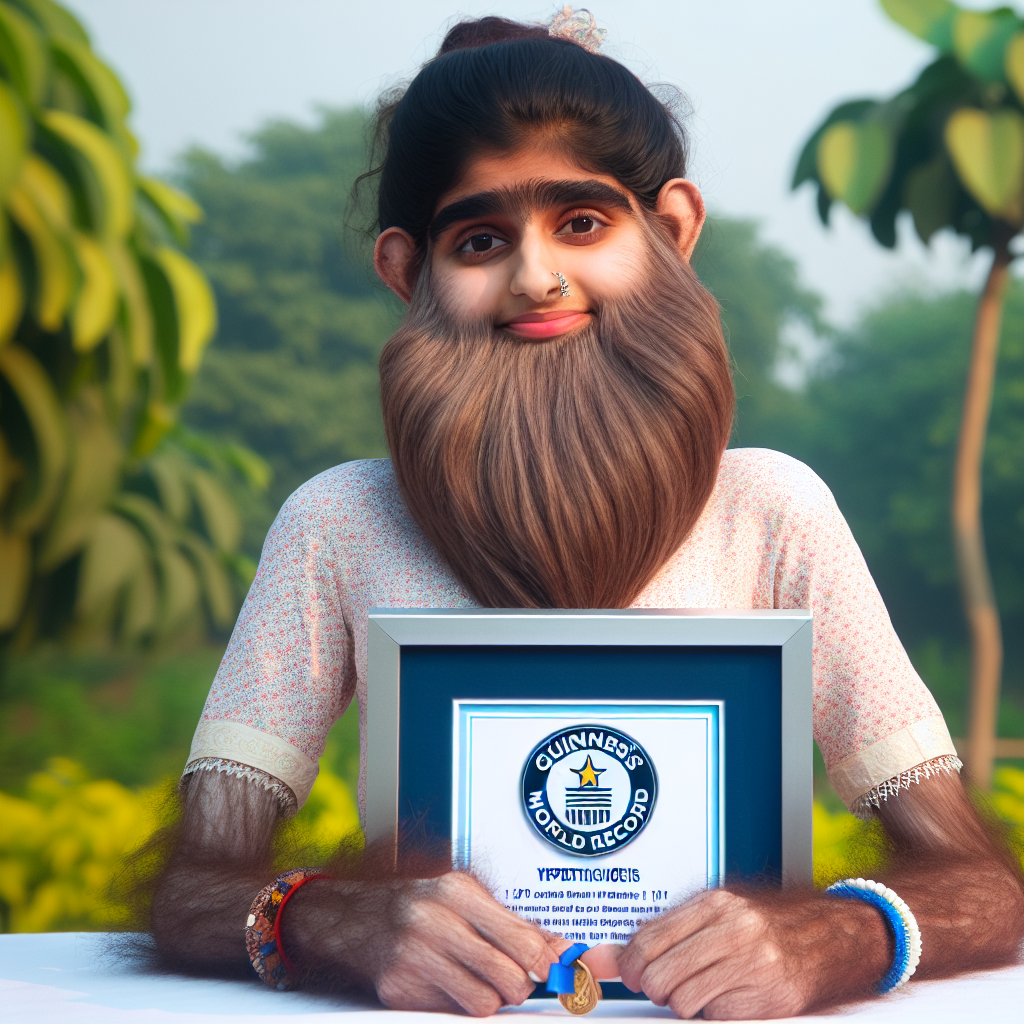 Indian Teenager with Rare ‘Werewolf Syndrome’ Earns Guinness World Record

In a remarkable display of resilience and determination, 17-year-old Indian teenager, Supatra Satyanarayana, has earned a Guinness World Record for having the longest and thickest hair on her body, a result of a rare genetic condition known as hypertrichosis