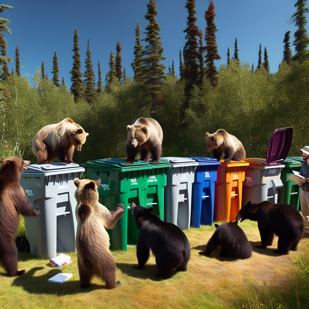 BEARS UNLEASH FURY ON TRASH BINS IN WILD ANCHORAGE EXPERIMENT

In a bizarre and hilarious display of scientific ingenuity, sanitation officials in Anchorage, Alaska, teamed up with the Alaska Zoo’s resident furry overlords to put the city’s bear-resistant trash bins to the ultimate test