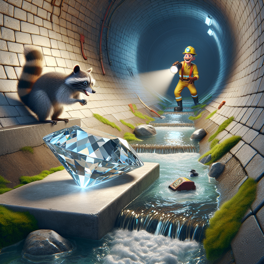 BREAKING: DIAMOND IN THE ROUGH SEWER

Cleveland, OH – In a jaw-dropping, heart-stopping, and utterly absurd turn of events, a romantic engagement photo shoot turned into a real-life rescue mission yesterday evening, leaving onlookers aghast and giggling uncontrollably