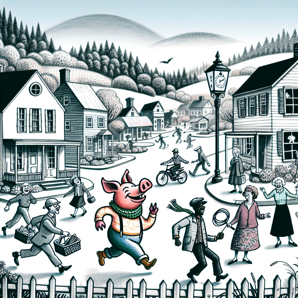 BREAKING: SWINE ON THE LOOSE!

In a bizarre incident that has left authorities baffled and residents bewildered, a feisty pig has been wreaking havoc on the streets of rural Pennsylvania, leaving a trail of chaos and destruction in its wake