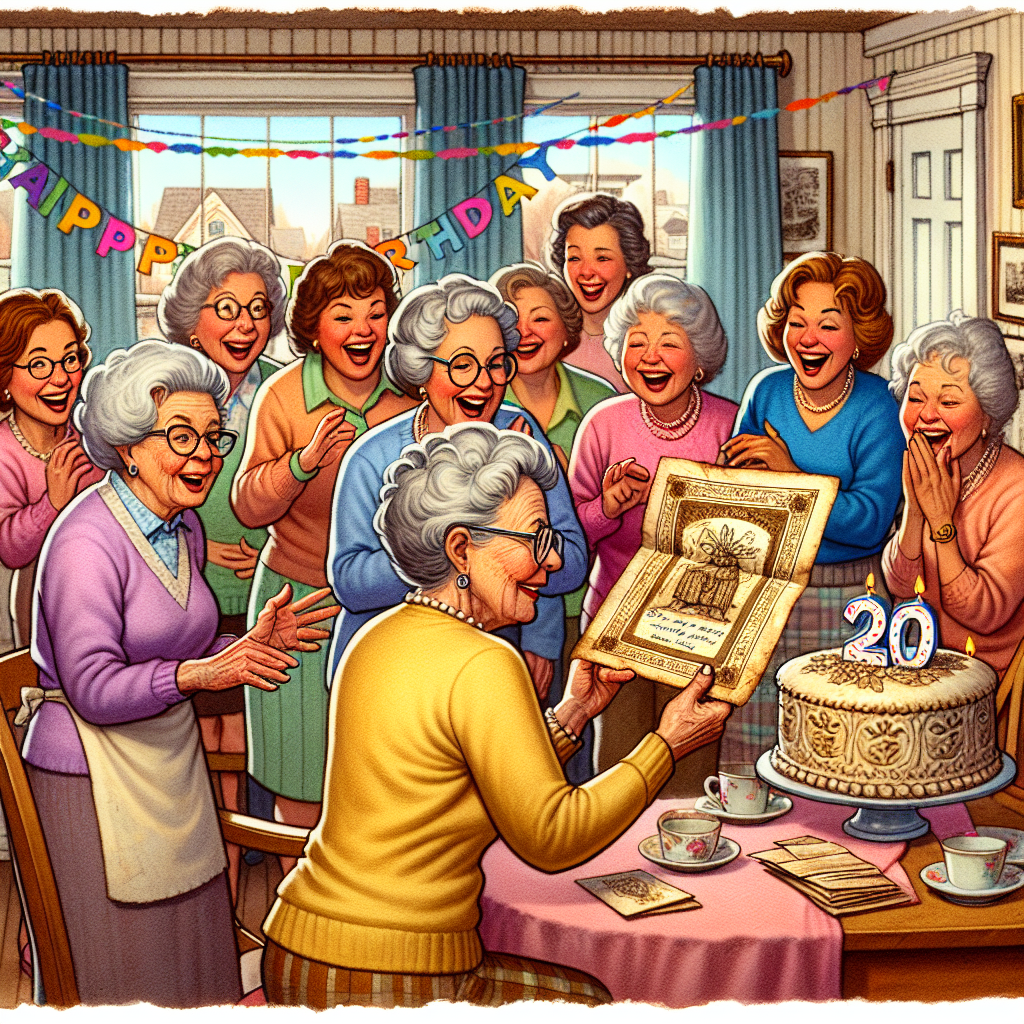 BREAKING: Shocking Scandal Rocks Small Town as Women Discover 81-Year-Old Birthday Card Conspiracy

Suburbanville, USA – In a stunning revelation that has left residents reeling, it has come to light that a group of women in this quiet town have been secretly exchanging the same birthday card for a whopping 81 years