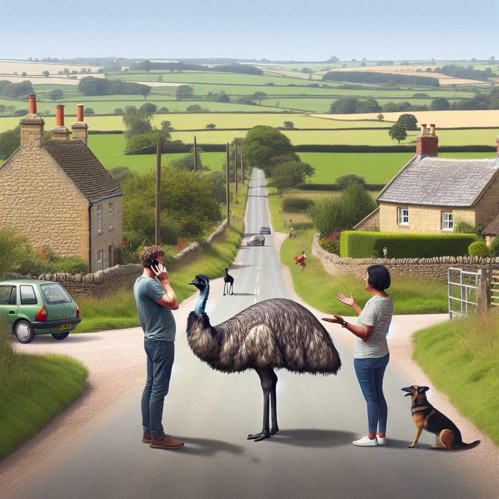 BREAKING: EMU ON THE LOOSE IN LINCOLNSHIRE, RESIDENTS ADVISED TO RESIST URGE TO PLAY “EMU COP”

In a bizarre series of events, authorities in Lincolnshire, England are urging citizens to refrain from attempting to corral a rogue emu that has escaped from a local farm