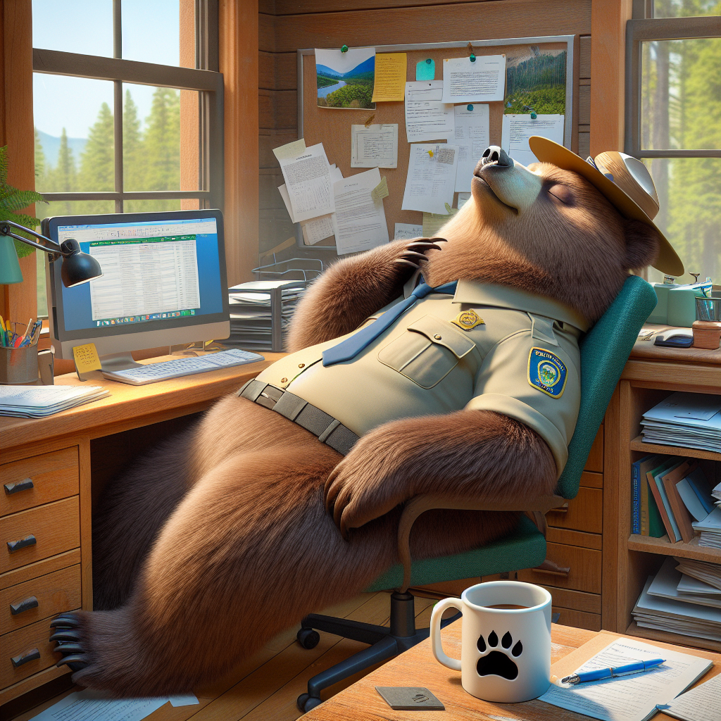 BREAKING: BEAR CAUGHT SLEEPING ON THE JOB