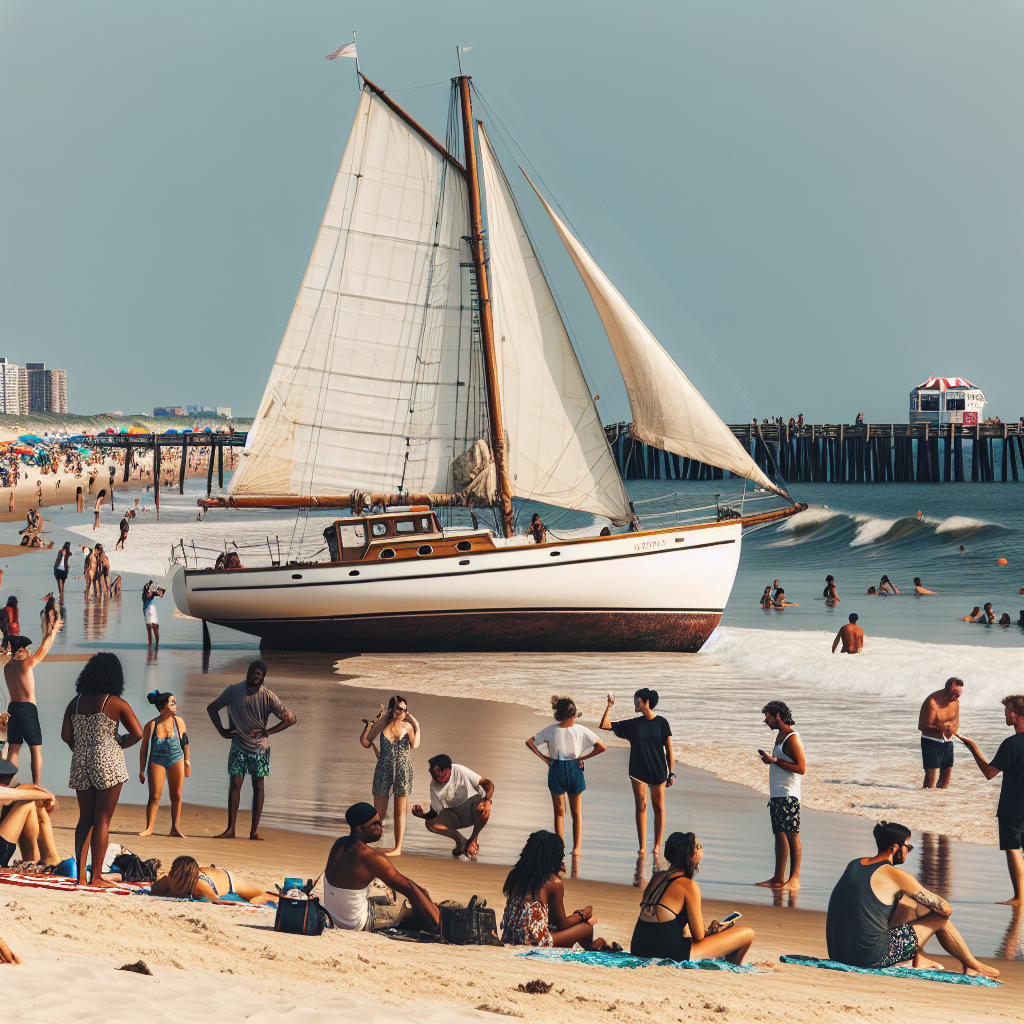 BREAKING: 34-FOOT SAILBOAT WASHES UP ON JERSEY SHORE, IMMEDIATELY BECOMES MOST TALKED-ABOUT THING SINCE DINNER AT THE CHEEZCAKE FACTORY

In a stunning turn of events, a 34-foot sailboat mysteriously washed up on the sun-kissed shores of Point Pleasant, New Jersey, and has since become the most Instagrammable, tweetable, and Snapchattable thing in the tristate area