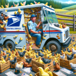Feathered Fiasco: American Postal Service Introduces ‘Chick Shipping’ with a Side of Delays

DELAWARE – In what can only be described as a groundbreaking method to combine poultry distribution with a dash of postal adrenaline, a staggering 12,000 chicks found themselves on an impromptu three-day road trip in a United States Postal Service truck