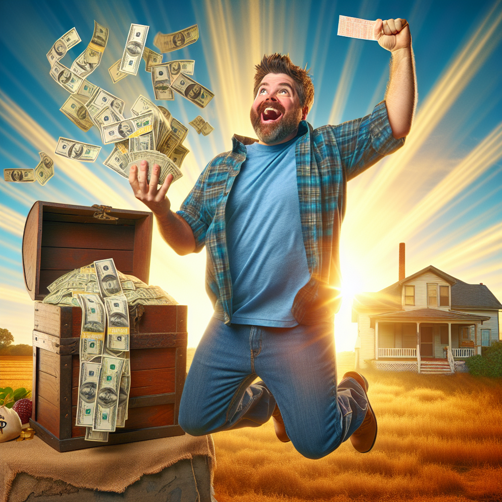 BREAKING: LOCAL MAN’S GUT FEELING LEADS TO LIFE-CHANGING $1 MILLION LOTTERY JACKPOT

In a stunning turn of events, 32-year-old Bubba Jenkins of rural North Carolina has struck gold – literally – after winning a whopping $1 million lottery prize
