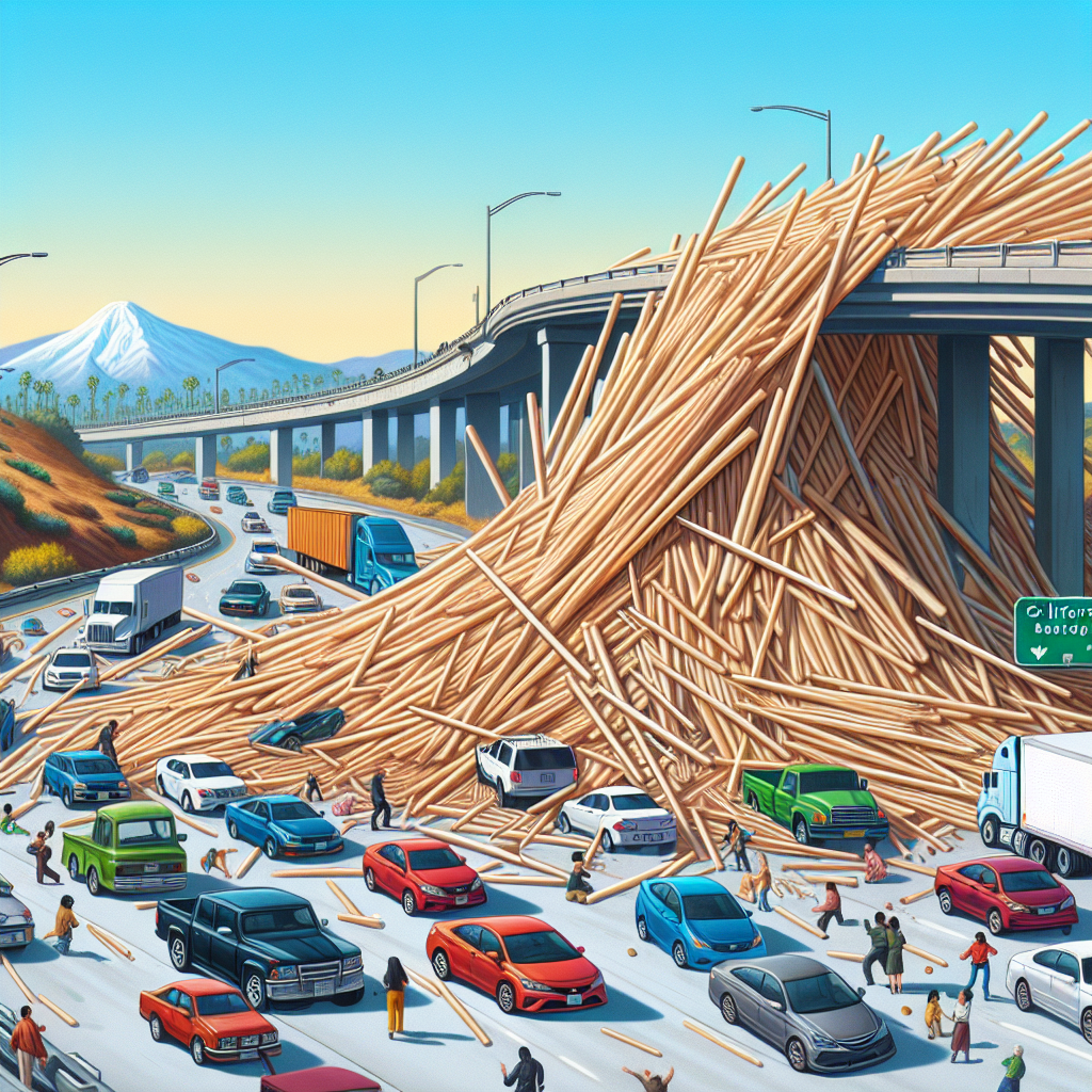 BREAKING: CHOPSTICK APOCALYPSE STRIKES CALIFORNIA HIGHWAY

In a bizarre incident that has left residents of California scratching their heads, a massive avalanche of chopsticks brought traffic to a grinding halt on Highway 101 yesterday evening