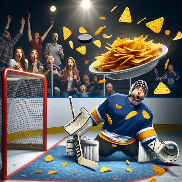 Capitals Goalie Unveils Shocking New Excuse: Flying Nachos Blame for Embarrassing Goal Against Oilers

In a groundbreaking turn of events that fans of the Washington Capitals are calling “innovative,” goaltender Charlie “Nacho” Thompson has boldly claimed that airborne nachos were the true culprits behind his most recent blunder on the ice