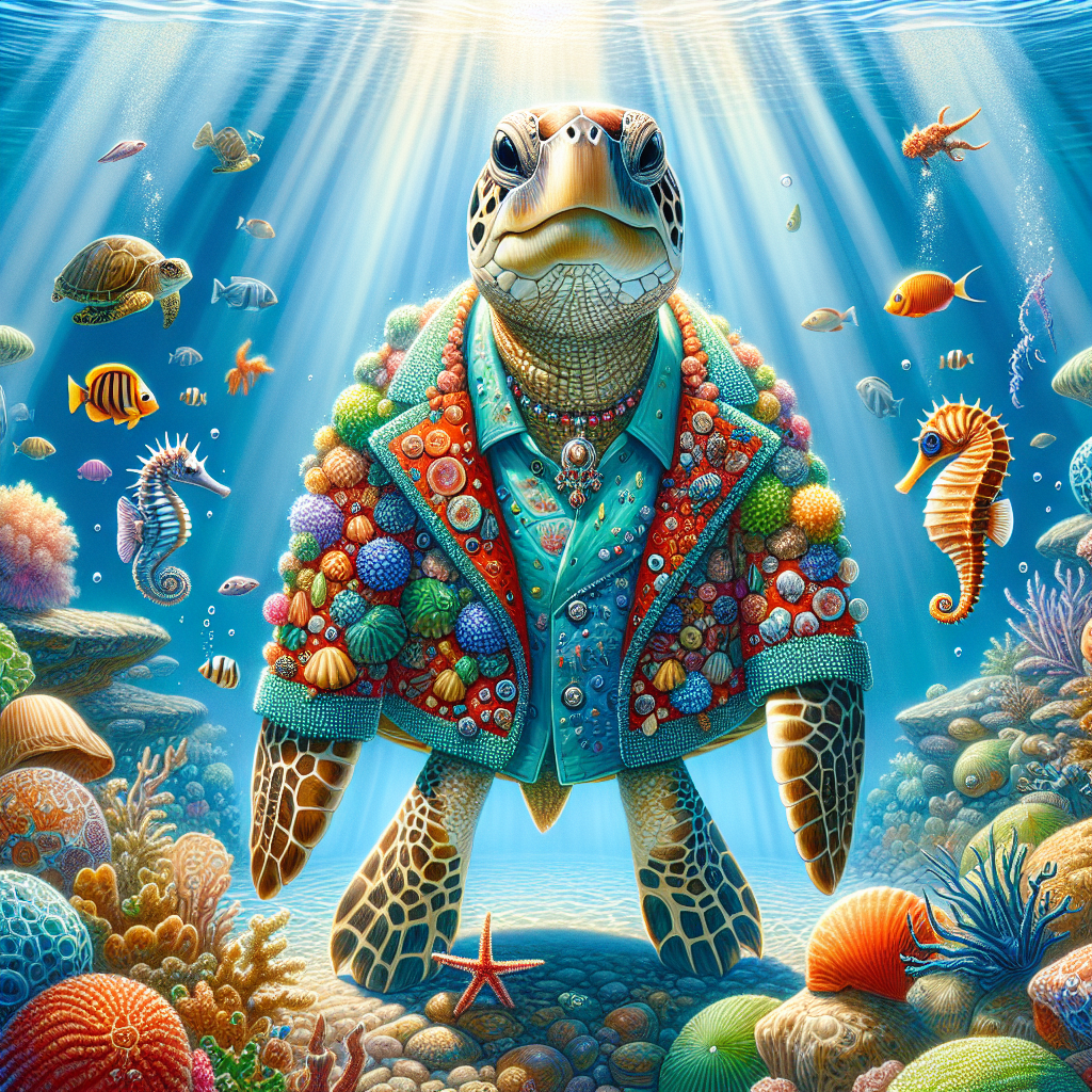 Local Turtle Achieves New Heights of Marine Fashion with 1