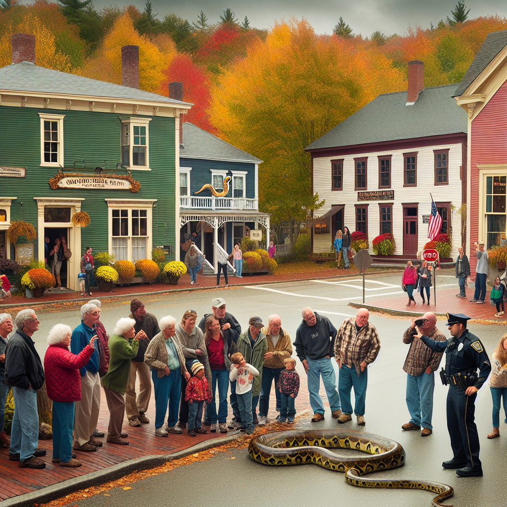 Maine Residents Report Spotted Local Celebrity: The 8-Foot Boa Constrictor!

In an astonishing turn of events that has left the residents of a sleepy Maine town buzzing with excitement, an 8-foot boa constrictor was found slithering through the streets, causing a wave of adrenaline-induced wonder among locals
