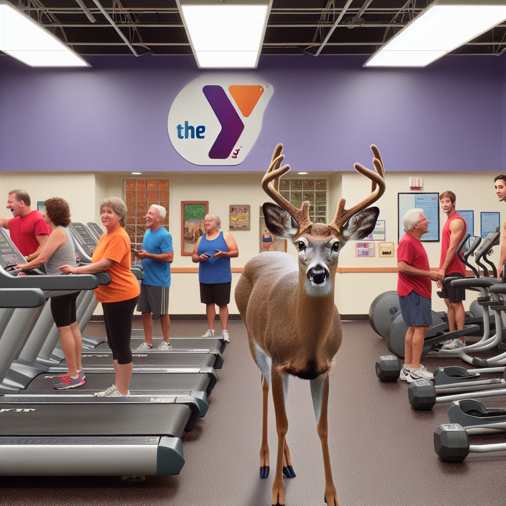 BREAKING: DEER ON THE LOOSE IN YMCA, COMMUNITY LEFT SHAKEN

In a bizarre incident that has left residents of Lexington, Kentucky scratching their heads, police were called to the local YMCA to evict a most unexpected trespasser: a deer