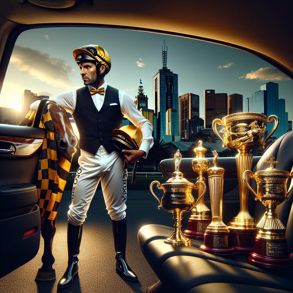 Melbourne Cup Mystery: Champion Jockey’s Glorious Trophies Rescued from a Taxi’s Backseat

In a riveting tale that has all the elements of high-stakes drama, champion jockey James “The Legend” Thompson experienced a plot twist that could only be rivaled by a Shakespearean comedy