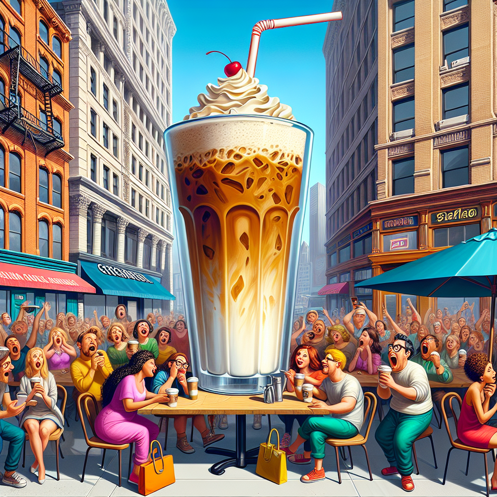 BREAKING NEWS

GIANT ICED LATTE SHOCKER: Social Media Sensation Nick DiGiovanni and Dunkin’ Stun the World with a Behemoth of a Beverage!

In a jaw-dropping display of caffeine-fueled excess, Nick DiGiovanni, the Instagram-famous foodie with a penchant for the absurd, joined forces with Dunkin’ to create the most gargantuan iced latte the world has ever seen