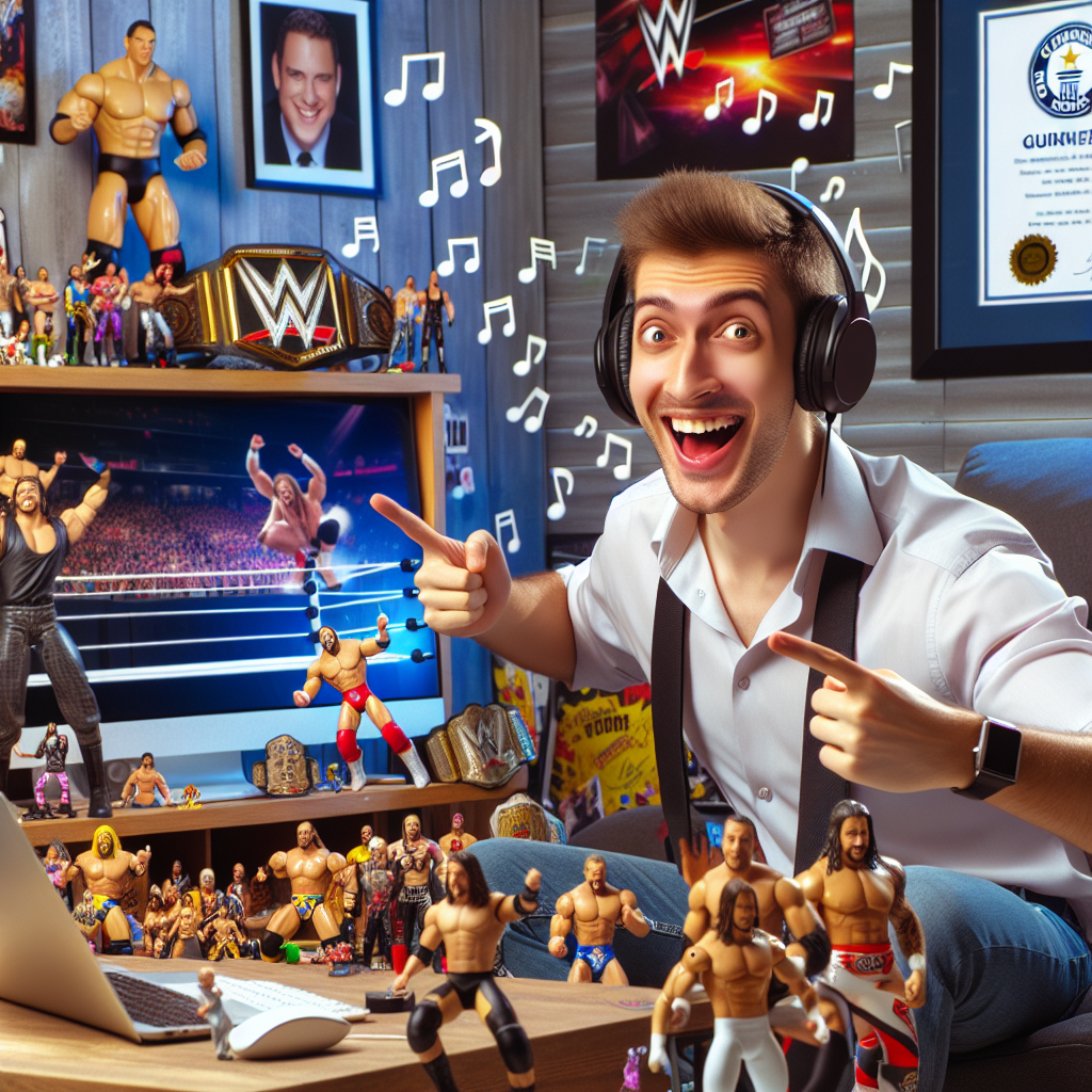 WWE FAN SHATTERS RECORD FOR KNOWING MOST ENTRY THEMES, LEAVES WORLD IN AWE

In a jaw-dropping display of obscene knowledge, 27-year-old British YouTube sensation, Nigel “The Notoriously Knowledgeable” Nelson, has broken the Guinness World Record for identifying the most WWE wrestlers by their entrance music in a blistering 60 seconds