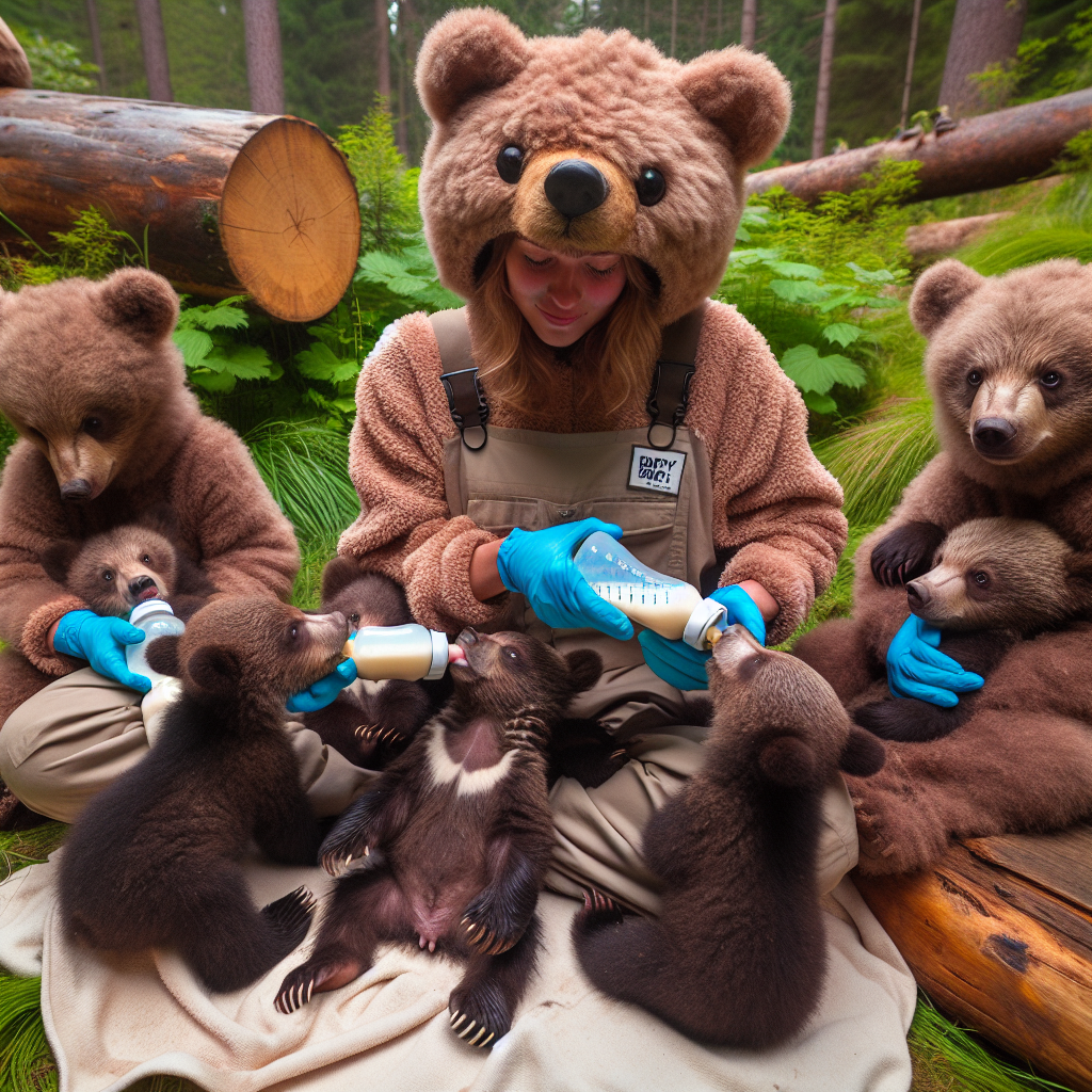 Wildlife Center Workers Dress Up as Teddy Bears to Feed Baby Bear – Because Why Not?

In a dazzling display of creativity and commitment to animal care, staff at the Happy Paws Wildlife Rehabilitation Center have taken “hands-on” to a whole new level