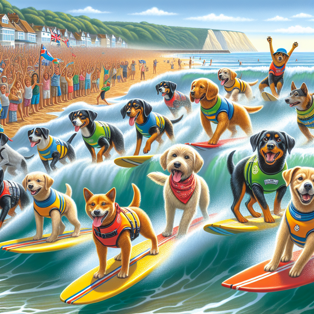 Paws and Claws on Boards: Dog Surfing Championships Dazzle with Records

DORSET, ENGLAND — In a breathtaking display of athletic excellence and impeccable timing, the quaint coastal town of Dorset played host to the highly anticipated 2025 U