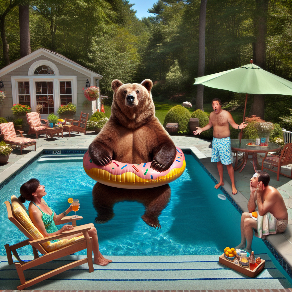 Local Bear Chooses Connecticut Resident’s Pool as New Luxury Getaway

In an unprecedented turn of events, a Connecticut resident got the surprise of a lifetime when an unwelcome guest decided their backyard pool was the perfect spot for a refreshing dip