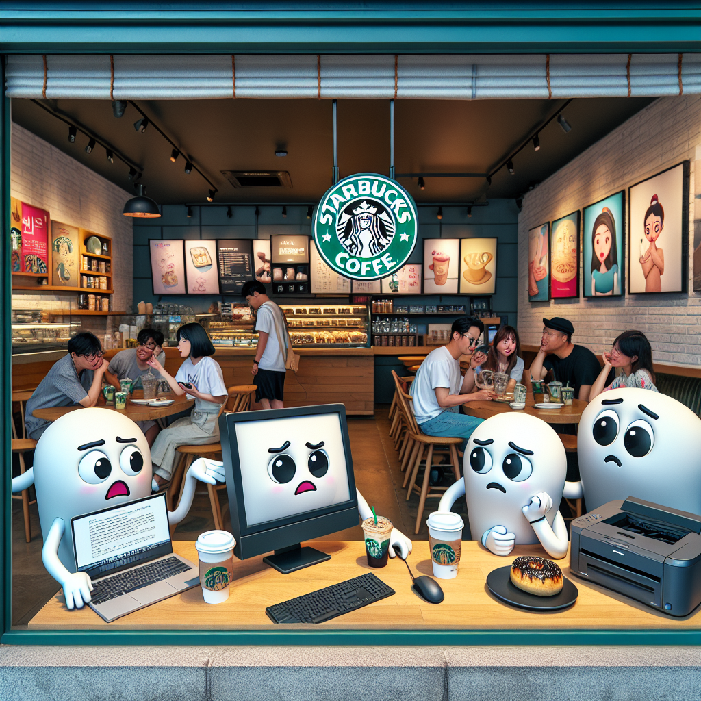 BREAKING: Starbucks Korea Declares War on Desktop Computers, Printers

In a shocking move, Starbucks Korea has announced a nationwide ban on customers bringing desktop computers and printers into their stores
