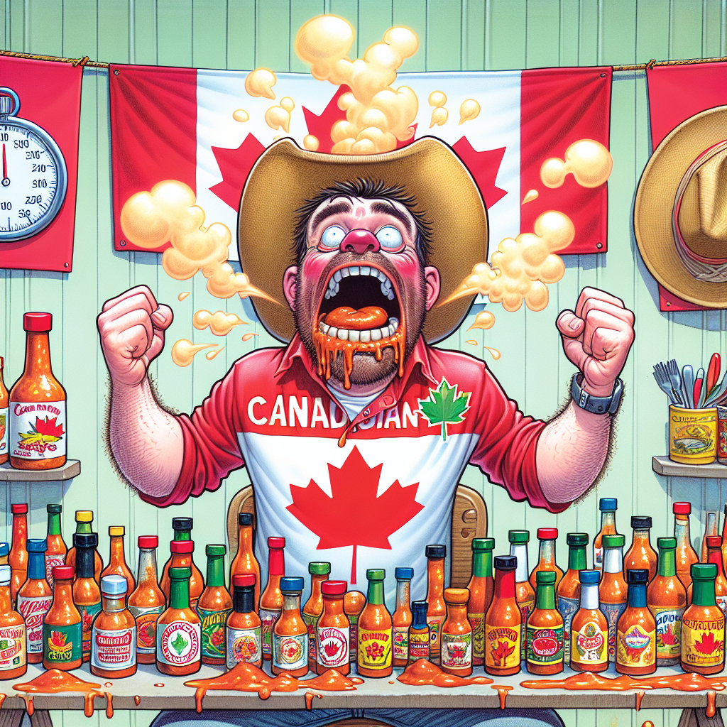 BREAKING: Canadian Speed-Eater Sets New World Record for Hot Sauce Consumption, Leaves Competition in a Sweat

In a jaw-dropping display of gastronomic bravery, Canadian speed-eater, Barry “The Blazing Bronco” Boudreau, has shattered yet another world record by downing a staggering 2 pounds and 7 ounces of hot sauce in a blistering three minutes