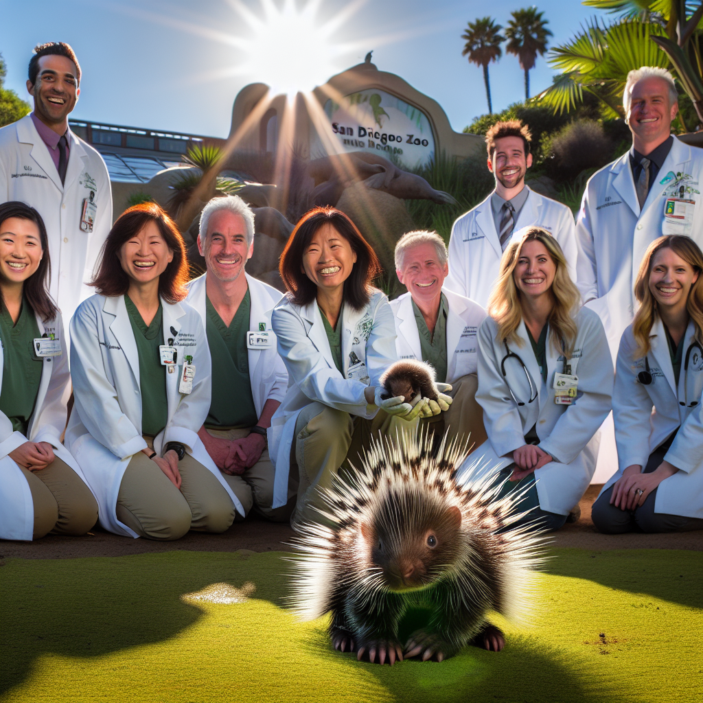 BREAKING: Prickly Pioneer Born in San Diego!

In a groundbreaking feat that will go down in the annals of veterinary history, the San Diego Zoo Wildlife Alliance has successfully performed the world’s first-ever cesarean section on a North American porcupine! The porcupine, affectionately named “Prickles,” was born on a sunny Wednesday morning, weighing in at a whopping 1