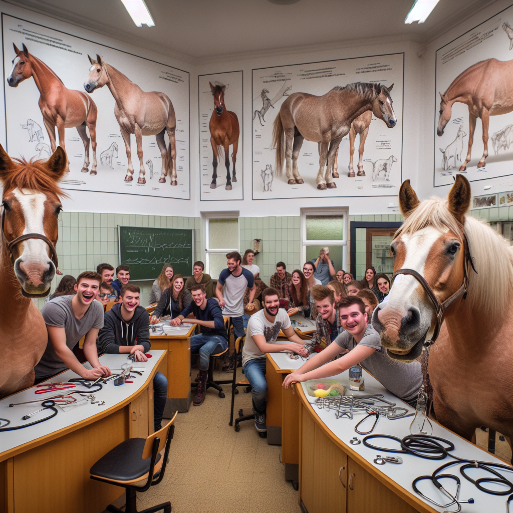 BREAKING: Equine Enrollments Cause Chaos in Hungarian Veterinary Program

Budapest, Hungary – In a bizarre incident that has left students and faculty alike in stitches, two full-grown horses, named “Mr