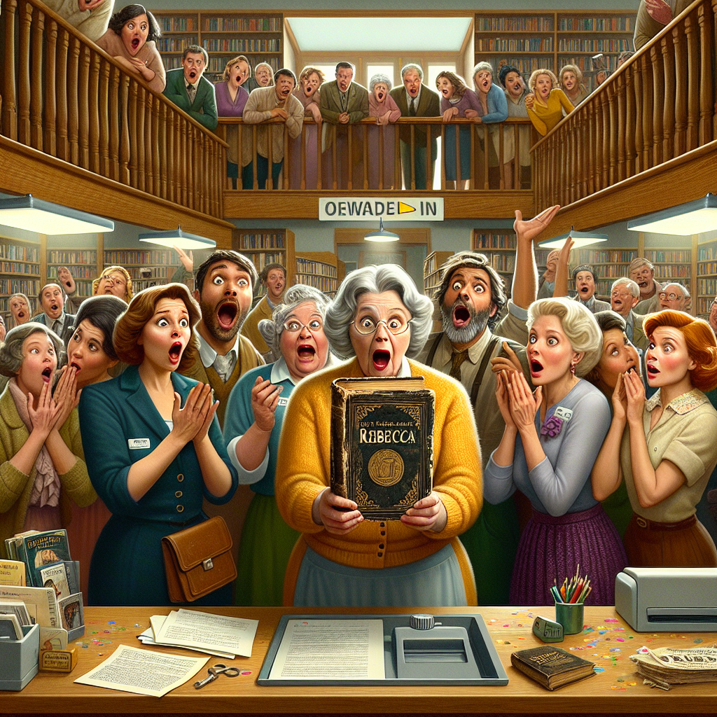 BREAKING: Library Stunned as Mystery Person Returns 51-Year-Old Overdue Book, Sends Shockwaves Through Nation

FARGO, NORTH DAKOTA – In a bizarre incident that has left librarians and bookworms alike scratching their heads, a copy of Daphne du Maurier’s classic novel “Rebecca” was returned to the Fargo Public Library – a whopping 51 years after it was due