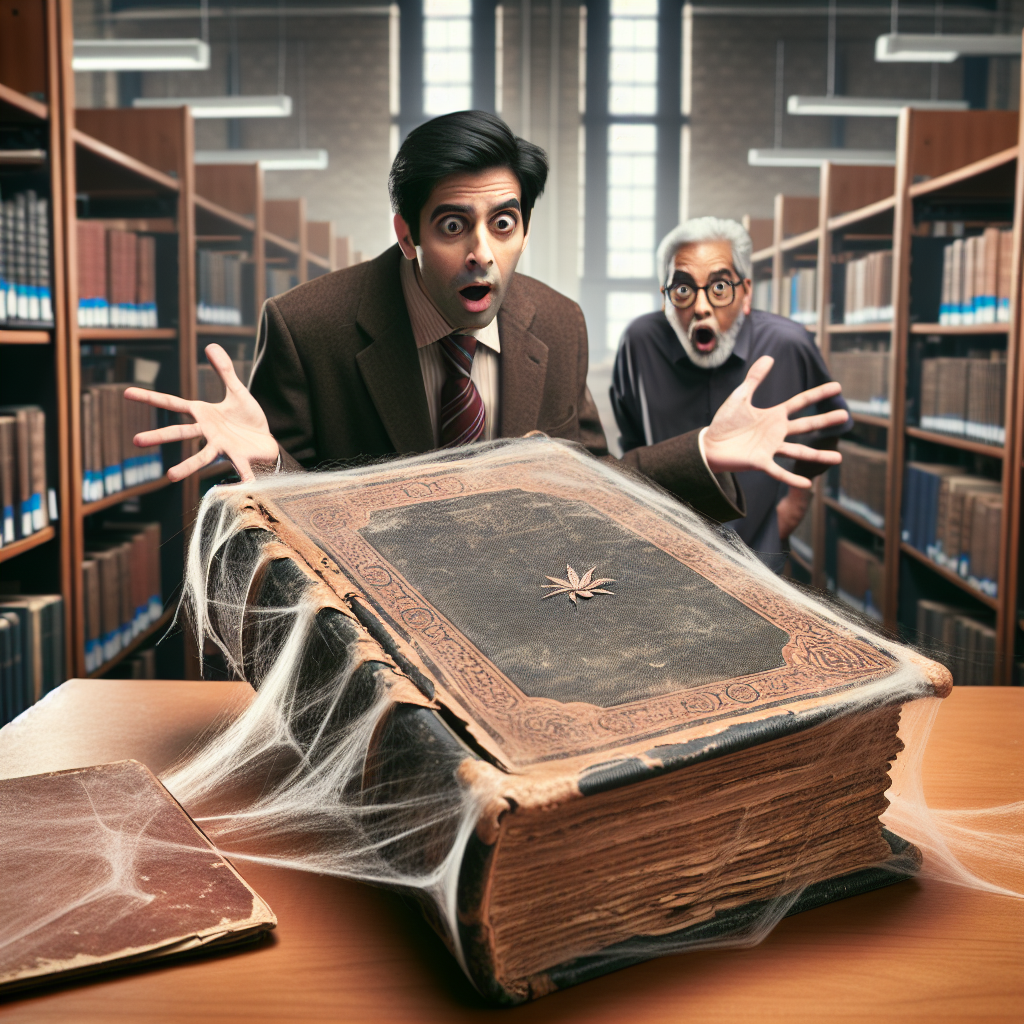 SHOCKING CASE OF EXTREME BOOK LONGEVITY ROCKS UNIVERSITY OF BRITISH COLUMBIA

Vancouver, BC – In a bizarre incident that has left the University of British Columbia community stunned, a former student has returned a book to the school that he had borrowed a staggering 64 years ago