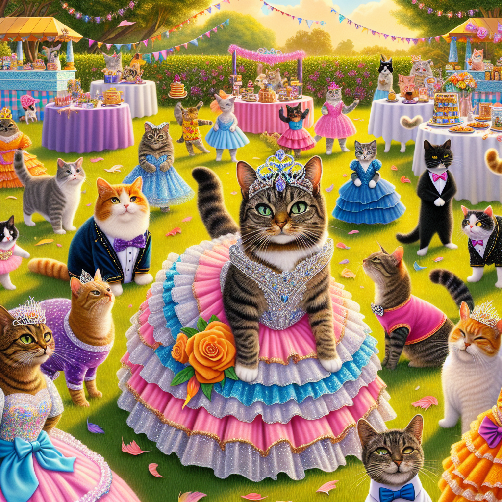 BREAKING: Whisker Wonderland Erupts as Feline Fiesta Foils Funding Fiasco

In a shocking turn of events, the most epic quinceañera celebration the Lone Star State has ever seen has not only stolen the hearts of Texas residents but has also single-pawedly saved the local animal rescue group, Purr-fect Pals