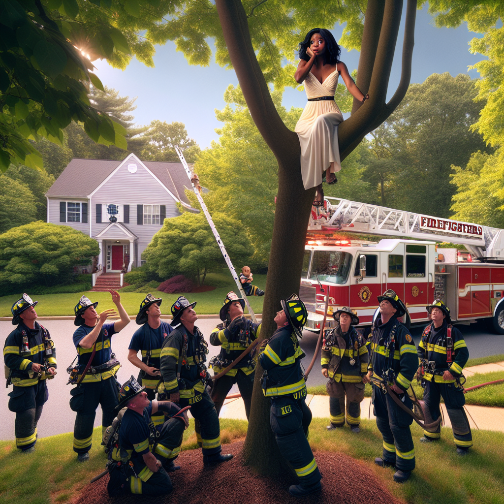 BREAKING: Maryland Firefighters Perform Daring Rescue of Damsel in Distress