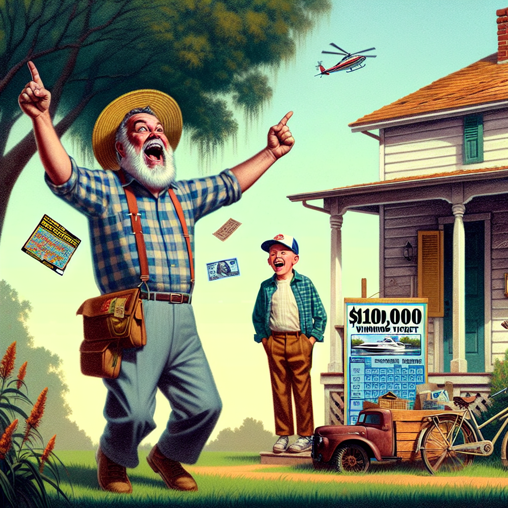 BREAKING: Local Man’s Jaw-Dropping, Life-Changing, Earth-Shattering Prediction Comes True in the Most Unbelievable Way Possible!

In a stunning turn of events that has left the small town of Oakdale, North Carolina absolutely reeling, 42-year-old Bubba Jenkins’ prediction to his son, 12-year-old Jimmy, has come true in the most spectacular fashion imaginable!

According to eyewitnesses (okay, it was just Bubba and Jimmy), Bubba told his son just last week, “Son, I got a feelin’ I’m gonna win big time on one of these scratch-off tickets! Mark my words, Jimmy, I’m gonna be $100,000 richer before the week is out! And not only that, but I’ll probably buy a yacht, a mansion, and a private island too!”

Jimmy, being the skeptical 12-year-old that he is, simply rolled his eyes and muttered something about “Dad’s lottery delusions