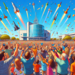 BREAKING: Orlando Science Center Shatters Records with Epic Paper Rocket Launch

Orlando, FL – In a jaw-dropping display of aerodynamics and sheer chaos, the Orlando Science Center has officially been awarded a Guinness World Record for the most paper rockets launched simultaneously – a staggering 300 rockets soaring into the sky like a feathered frenzy!

The record-breaking event, which took place on a sunny Saturday afternoon, drew in a crowd of awestruck onlookers who witnessed the unprecedented spectacle